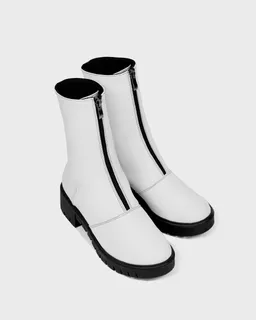 BOHEMA BOHEMA Damen vegan Stiefelette Cyber White – Produktbild 1 von 1
