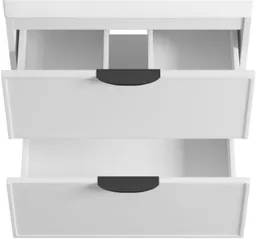 welltime Waschtisch FLOW SIMPLE mit Waschbecken, Breite 60 oder 80cm, modernes Design, Schrank mit 2 Schubladen, Soft-Close-Function, in 2 Breiten erhältlich – Produktbild 1 von 1