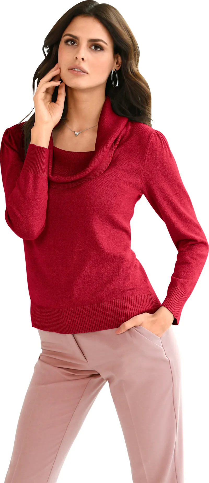 Witt Wasserfallpullover, Rot, – Produktbild 2 von 2