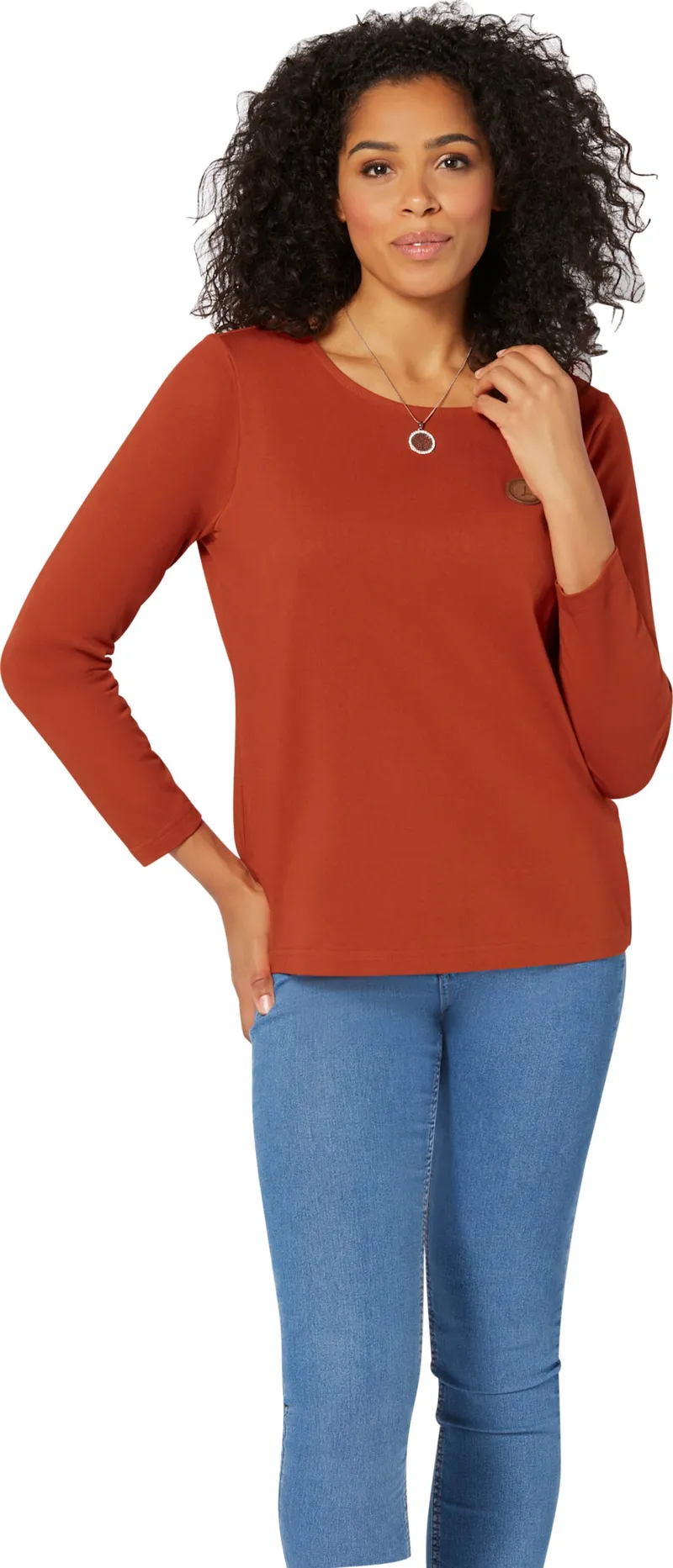 Witt Longsleeve, Rostrot, – Produktbild 2 von 2