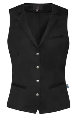 GREIFF GREIFF Anzugweste Greiff GASTRO MODA Damen Kellner-Weste Revers Regular Fit Schwarz – Produktbild 1 von 1