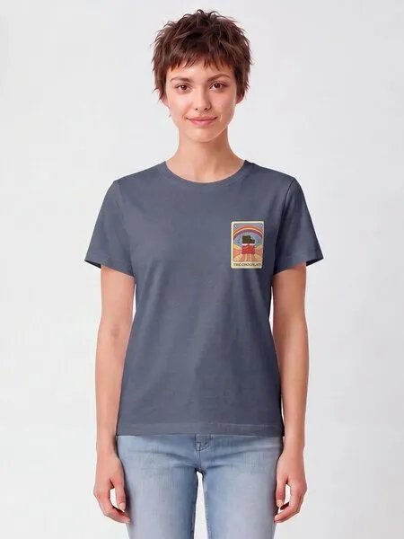 watapparel watapparel T-Shirt Frauen Tarot The Chocolate, Brown, – Produktbild 2 von 2