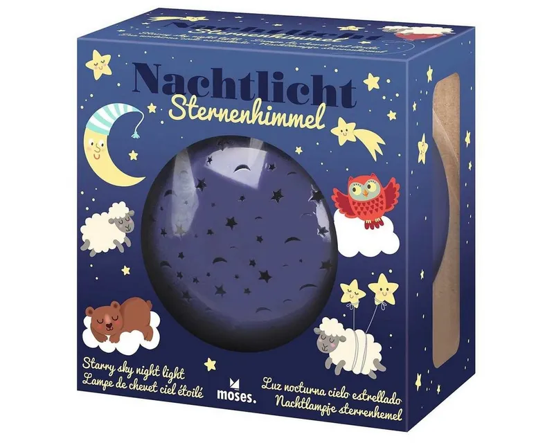 moses. moses. Nachtlicht Nachtlicht Sternenhimmel von moses. – Schlummerlicht mit Projektion, Blau, – Produktbild 3 von 3