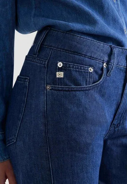 MUD Jeans MUD Jeans Loose Jamie Flow aus Baumwoll/ Leinen Mix, Stone indigo (blau), – Produktbild 3 von 5