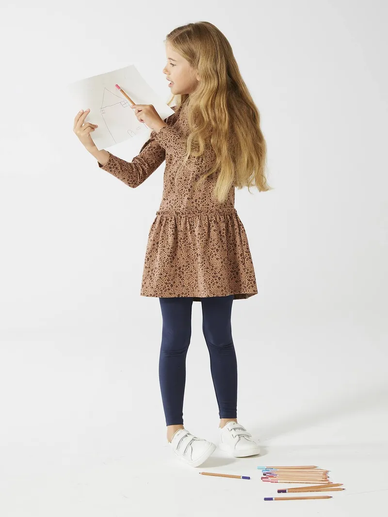 Vertbaudet Mädchen Leggings, Marine, – Produktbild 2 von 3