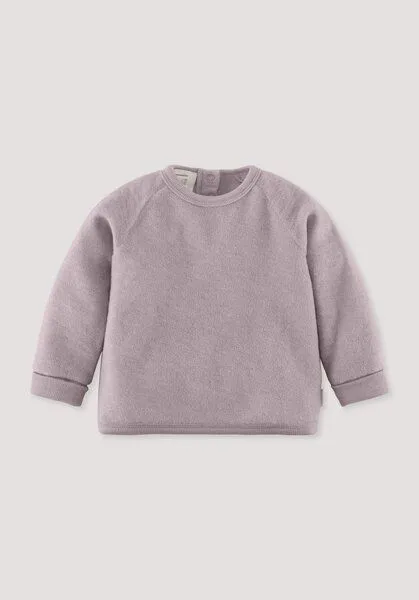 hessnatur hessnatur Wollfrottee Sweatshirt Raglan aus reiner Bio-Merinowolle, Mattrosa, – Produktbild 1 von 4
