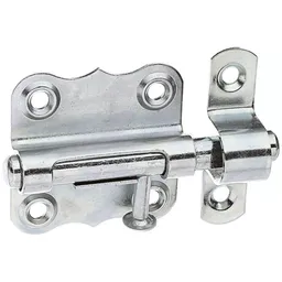 Alberts ALBERTS Grendelriegel, mit Knopf, ohne Feder, mit Schlaufe, dips., LxB47x46mm – Produktbild 1 von 1