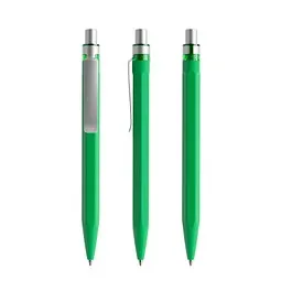 prodir prodir QS50 Soft Touch PRS Push Kugelschreiber, Bright Green-Silver satin finish, Silber / grün, – Produktbild 1 von 1