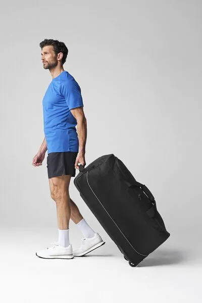 Quadra Quadra Sporttasche/Reisetasche Reisetrolley Trikottasche integrierte Rollräder Recyceltes Polyester – Produktbild 3 von 3