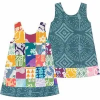 Global Mamas Global Mamas Baby Bio Wendekleid REVERSIBLE - Patchwork/Giraffe/Chicken – Produktbild 1 von 1