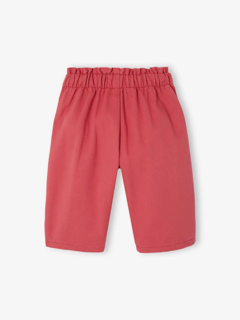 Vertbaudet Vertbaudet Twill-Ballonhose Baby Mädchen, Himbeer, – Produktbild 2 von 3