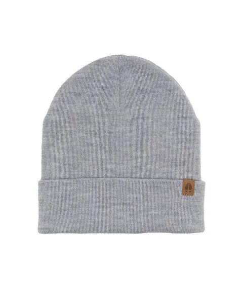 Kopyto Kopyto WOLF - Glatte Zweilagige Beanie Mütze aus 100% RWS-Merinowolle, Hellgrau, – Produktbild 3 von 5