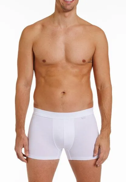 Haasis Bodywear Haasis Bodywear Herren Pants, ohne Eingriff, Weichgummibund, 2er Pack, GOTS zertifiziert, Weiß, – Produktbild 2 von 4