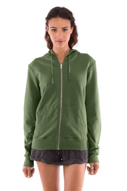RAVENS VIEW IBIZA RAVENS VIEW IBIZA Damen vegan Hoodie Zip Vedra Waldgrün – Produktbild 1 von 1