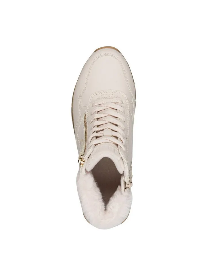 Jana Jana Tex, Removable Sock, Vegan, Mehrweite mit Absatz Schnürstiefelette Tex, Beige|schwarz, – Produktbild 2 von 4