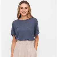 WiDDA Leinen T-Shirt Modell: Lari, Navy, – Produktbild 1 von 1