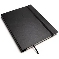 tyyp tyyp Notizbuch A5 Schweizer Broschur – 100% Recyclingpapier – handmade in Germany, Schwarz, – Produktbild 1 von 1