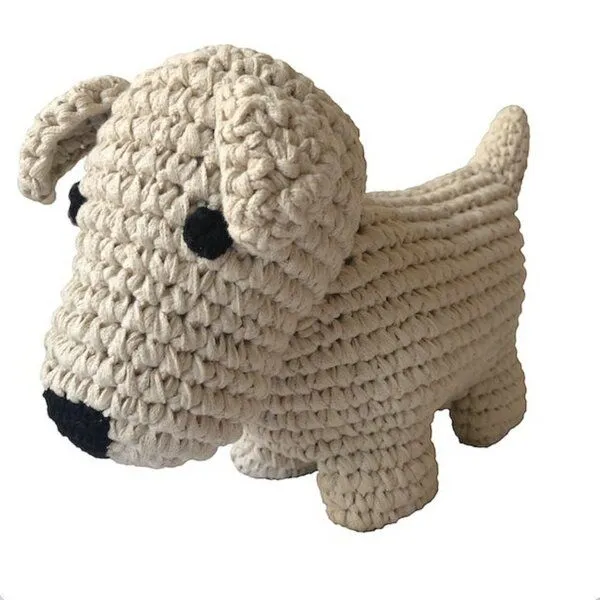 Luna-Leena Luna-Leena großer Hund Kuscheltier – handgehäkelt aus Bio-Baumwolle – Produktbild 2 von 3
