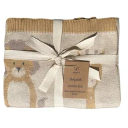 nidito nidito Bio Babydecke Baumwolle Löwe, Giraffe, Elefant - 80x100 cm - 100% Bio-Baumwolle – Produktbild 1 von 1