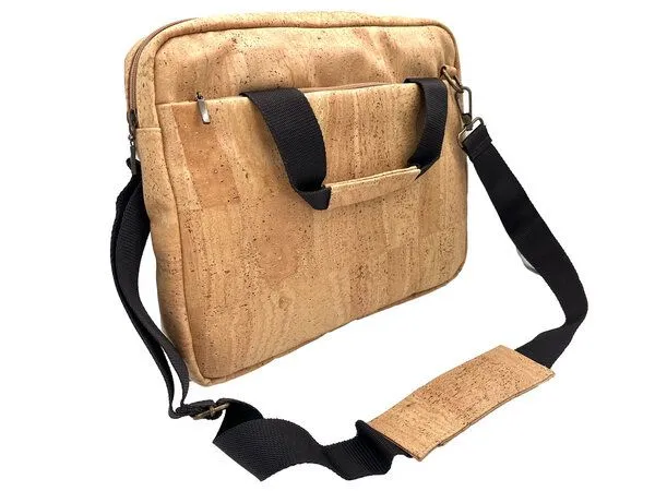 Kork-Deko Kork-Deko Schultertasche aus Kork-Stoff, Hellbraun, – Produktbild 2 von 8