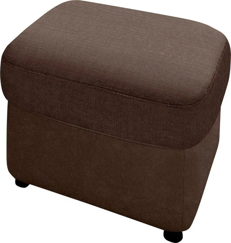 DOMO collection Hocker FLORES 60x60 cm, hochwertig, Braun, – Produktbild 3 von 5
