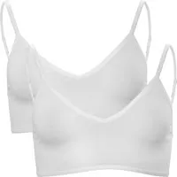 Living Crafts LIVING CRAFTS - Damen Bustier, 2er-Pack - Weiß (95% Bio-Baumwolle; 5% Elasthan), Nachhaltige Mode, Bio Bekleidung, Weiß, – Produktbild 1 von 2