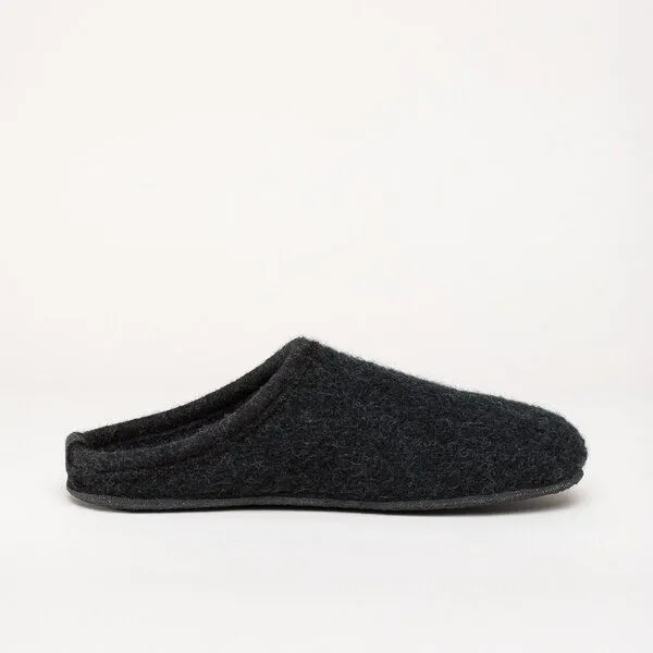 Gottstein Gottstein Filz-Hausschuh Alpine Light - Damen & Herren Pantoffel aus 100% Schurwolle, Schwarz, – Produktbild 3 von 4