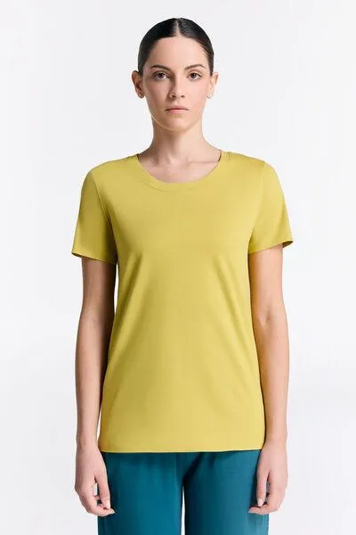 True North True North Damen Kurzarmshirt aus Bio-Baumwolle & Tencel Modal T1100, Lime, – Produktbild 1 von 1