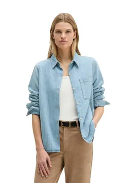Marc O'Polo Marc O'Polo Jeansbluse aus fließendem Organic Cotton – Produktbild 1 von 1