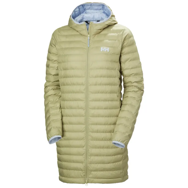 Helly Hansen Lange Daunenjacke mit Kapuze, Damen Helly Hansen Sirdal, Vert, – Produktbild 1 von 1