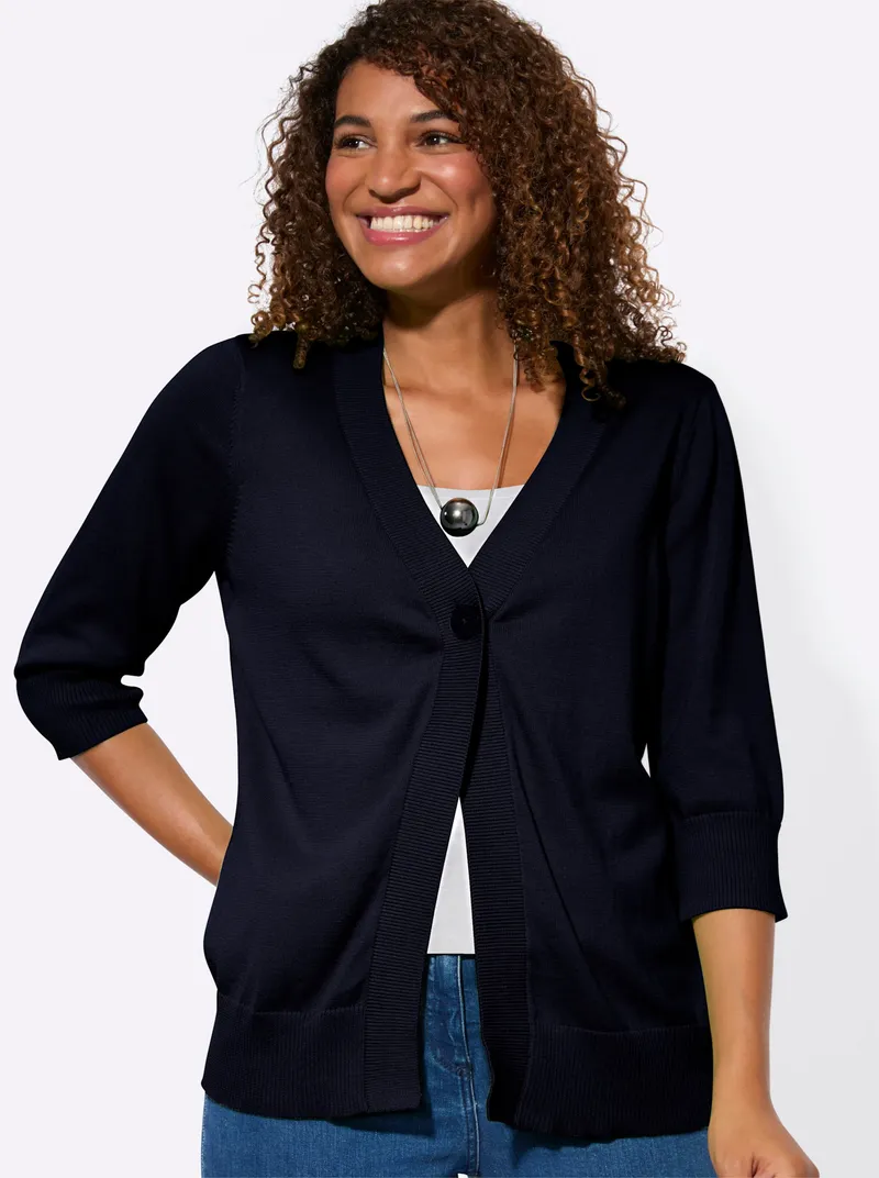 Witt Feinstrickjacke, Marine, – Produktbild 2 von 2