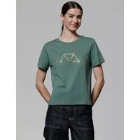 watapparel watapparel T-Shirt Frauen Yellow Bike, Green bay, – Produktbild 1 von 1