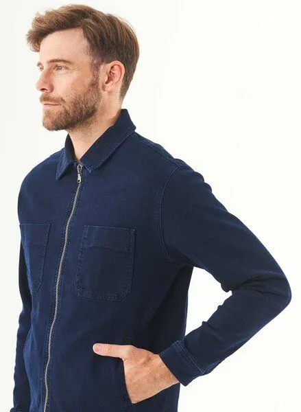 ORGANICATION ORGANICATION Jeansjacke aus Bio-Baumwolle, Blau(dark navy), – Produktbild 3 von 4