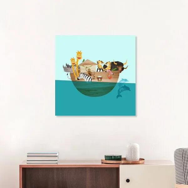 Photocircle Photocircle Poster / Leinwandbild - Arche Noah – Illustration für Kinder – Produktbild 3 von 4