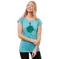 FellHerz FellHerz Damen T-Shirt Dance, Blau, – Produktbild 1 von 2