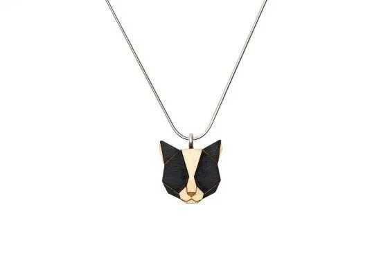BeWooden BeWooden Halskette Black Cat | Kette mit Anhänger aus Holz – Produktbild 4 von 4