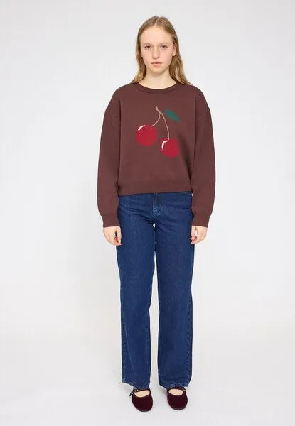 Mazine Mazine Baumwollstrickpullover Cherry, Red, – Produktbild 3 von 4