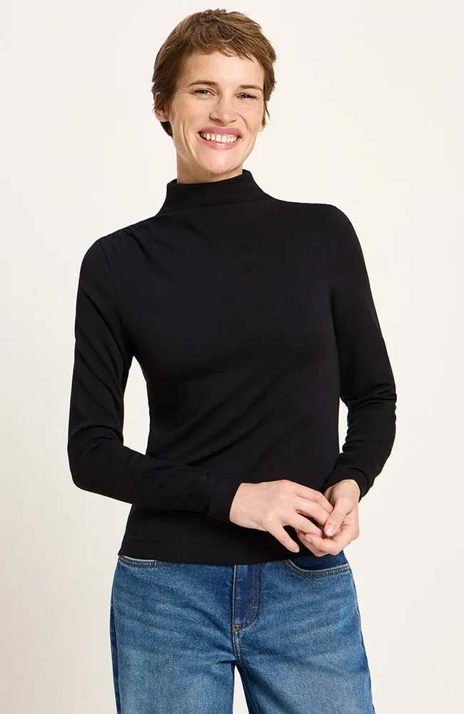 LANIUS Lanius Damen vegan Pullover Rollkragenpullover Schwarz, Schwarz, – Produktbild 1 von 2