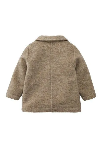 hessnatur hessnatur Kurzmantel Relaxed aus Rhönwolle und europäischer Schurwolle, Naturbeige, – Produktbild 4 von 4