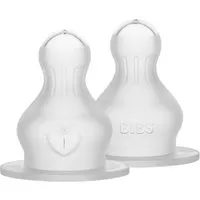 BIBS BIBS Flaschensauger aus Silikon 2er-Pack Langsamer Fluss (0+ Monate) – Produktbild 1 von 1