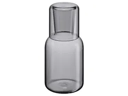 cilio cilio Karaffe "LORENZO" mit Trinkglas, aus mundgeblasenem Borosilikatglas, grau – Produktbild 1 von 1