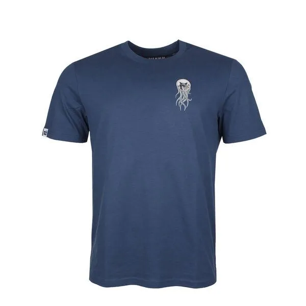 FÄDD FÄDD Herren T-Shirt Rundhals aus Bio-Baumwolle "OCTOMUSCHI PÄP", Dunkelpetrol (blau), – Produktbild 1 von 4