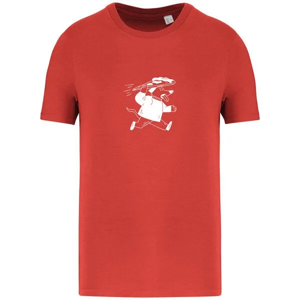 Greenspired Greenspired Basic Bio T-Shirt Pizzadog Nr. 4 ( 155g/m² XXS - 5 XL, Paprika, – Produktbild 1 von 1