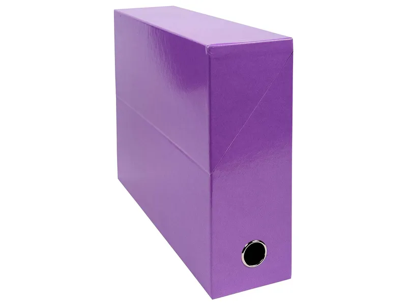 Exacompta 5 Exacompta Archivboxen "Iderama", Griffloch, DIN A4, RB 90 mm, Violett, – Produktbild 1 von 1