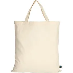 TEXXILLA Fairtrade Baumwolltasche mit kurzen Henkeln, natur – Produktbild 1 von 1