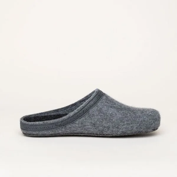 Stegmann Stegmann Filzpantoffel 127 aus 100% Merino-Wolle für Damen & Herren mit Kork Sohle, Grau, – Produktbild 3 von 4