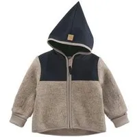 hessnatur hessnatur Wollwalk Jacke aus Bio-Merinowolle mit Softshell, Greige, – Produktbild 1 von 1