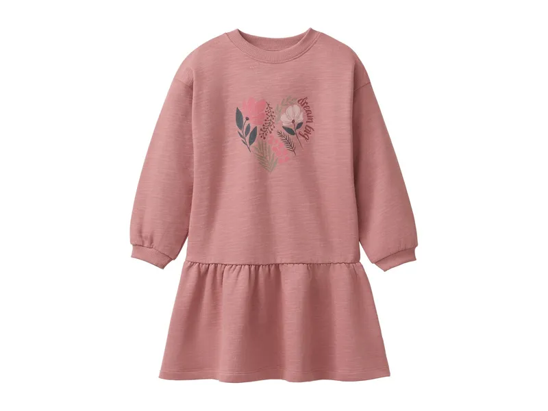 People Wear Organic People Wear Organic Sweat-Kleid altrosa 128, Rosa, – Produktbild 1 von 1