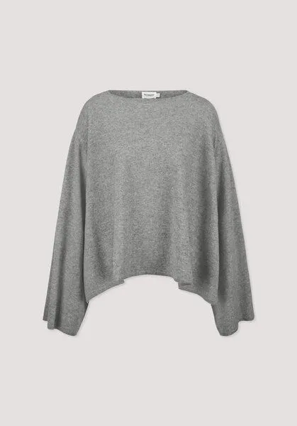 hessnatur hessnatur Strick Pullover Oversize aus Bio-Merinowolle mit Cashmere, Grau, – Produktbild 4 von 4