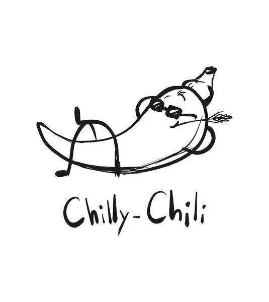 Gary Mash GARY MASH T-Shirt Chilly Chili aus Bio-Baumwolle, Weiß, – Produktbild 3 von 4